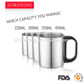 2015 Double Wall Promotional handleless coffee mugs